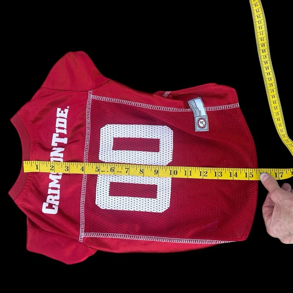 Pets First Alabama Crimson Tide Pet Dog Jersey 00 Red white size Medium